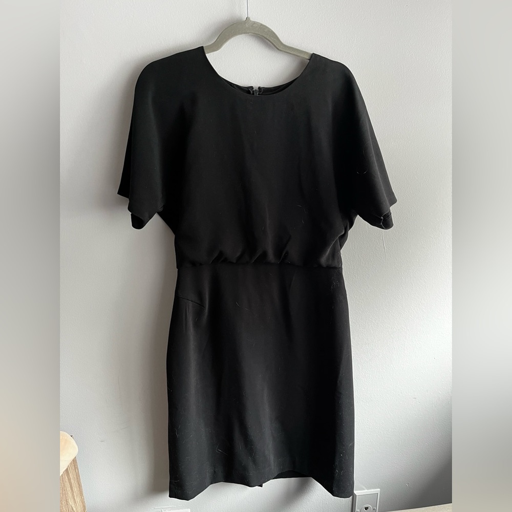 Banana Republic Black Blouson Mini Dress